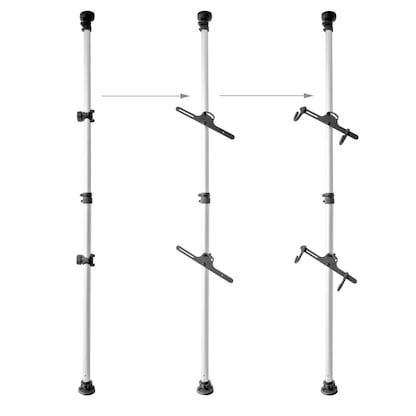 Artikelbild für relaxdays Teleskop-Fahrradhalter für 2 Fahrräder, 1 St., Artikelnummer 441281