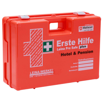 Artikelbild für LEINA-WERKE Erste-Hilfe-Koffer Pro Safe plus Hotel & Pension DIN 13169 + Erweiterung orange, Artikelnummer 565984