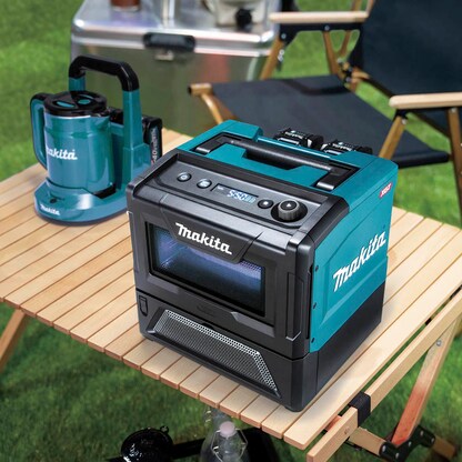 Artikelbild 3 für makita MW001GZ Akku-Mikrowelle 350/500 W blau/schwarz, Artikelnummer 307787