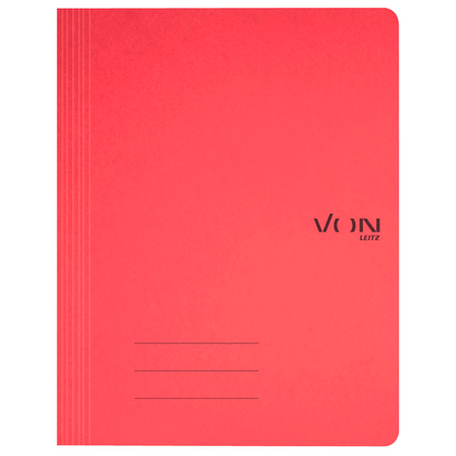 Artikelbild 4 für VON LEITZ Schnellhefter Karton rot DIN A4, 1 St., Artikelnummer 635346