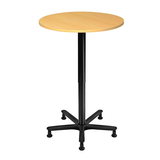 Artikelbild 1 für HAMMERBACHER VST08 Stehtisch höhenverstellbar rund Spanplatte buche 80,0 x 80,0 x 72,0 - 114,0 cm, 1 St., Artikelnummer 930339