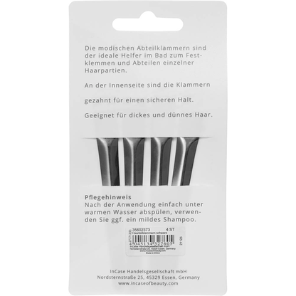 Artikelbild 4 für Haarklammern schwarz, 4 St., Artikelnummer 624191