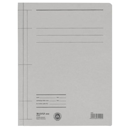 Artikelbild 2 für LEITZ Schnellhefter 3000 Karton grau DIN A4, 25 St., Artikelnummer 929303
