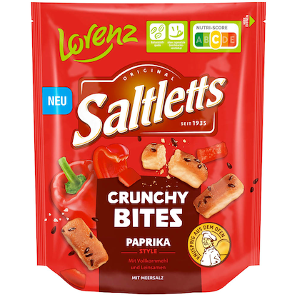 Artikelbild für Saltletts Crunchy Bites Paprika 100,0 g, 1 St., Artikelnummer 691727