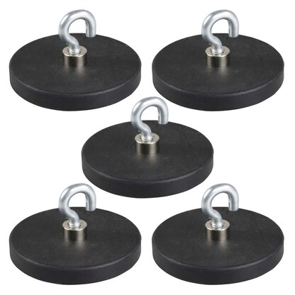 Artikelbild für EICHNER Magnethaken schwarz, Metall Ø 4,3 x 6,0 cm, 5 St., Artikelnummer 704383