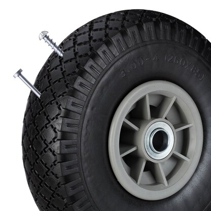 Artikelbild 6 für relaxdays Sackkarrenräder luftbereift schwarz, grau Vollgummi Felgen, Achse 2,0 cm, Artikelnummer 452403