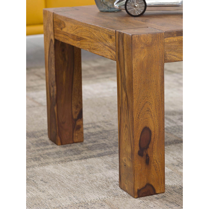 Artikelbild 5 für WOHNLING Couchtisch quadratisch Massivholz sheesham 60,0 x 60,0 x 40,0 cm, 1 St., Artikelnummer 904171