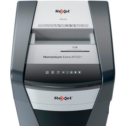 Artikelbild 12 für Rexel XP512+ Aktenvernichter mit Partikelschnitt P-5, 2 x 15 mm, bis 12 Blatt, grau, Artikelnummer 255824