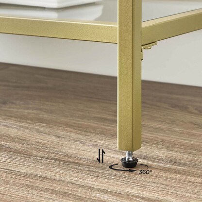 Artikelbild 8 für VASAGLE Konsolentisch rechteckig Glas gold 130,0 x 30,0 x 73,3 cm, 1 St., Artikelnummer 289799