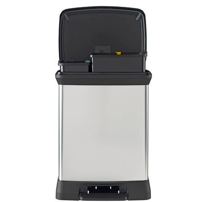 Artikelbild 8 für curver DECOBIN DUO Mülltrenner 10,0 + 18,0 l silbermetallic, 1 St., Artikelnummer 701115