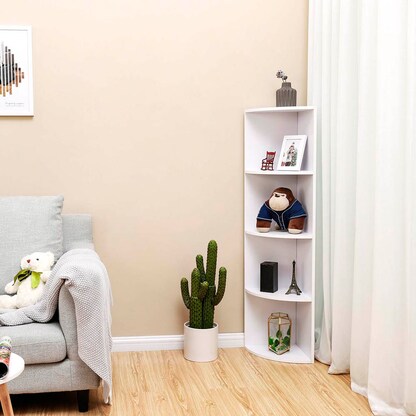 Artikelbild 6 für VASAGLE Eckregal weiß 30,0 x 30,0 x 129,5 cm, 1 St., Artikelnummer 291319