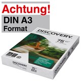 Artikelbild 1 für DISCOVERY Kopierpapier DISCOVERY DIN A3 75 g/qm 500 Blatt, Artikelnummer 709634