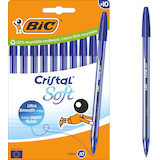 Artikelbild 1 für BIC Kugelschreiber Cristal Soft transparent, Schreibfarbe: blau, 10 St., Artikelnummer 385201