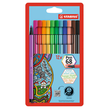 Artikelbild 1 für STABILO Pen 68 Filzstifte farbsortiert, 12 St., Artikelnummer 502862