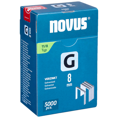 Artikelbild 2 für novus Tackerklammern Flachdraht 11/8, 5.000 St., Artikelnummer 712137