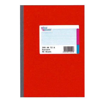 Artikelbild 2 für KÖNIG & EBHARDT Geschäftsbuch DIN A5 kariert, rot Softcover 192 Seiten, 1 St., Artikelnummer 508622