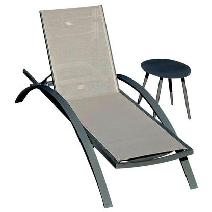 Artikelbild für Garden Pleasure Sonnenliege Donna grau Aluminium, Artikelnummer 459659