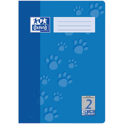 Artikelbild 2 für OXFORD Schulheft Lineatur 2 liniert DIN A4 ohne Rand, 16 Blatt, 1 St., Artikelnummer 624601