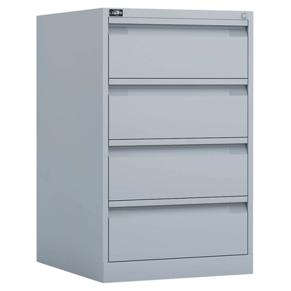 Artikelbild für BISLEY ECO Karteischrank lichtgrau 4 Schubladen 57,0 x 62,2 x 91,5 cm, 1 St., Artikelnummer 380632