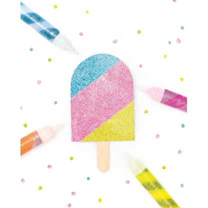 Artikelbild 3 für folia Glitter Glue SPIRAL NEON Klebestifte 10,5 ml, 6 St., Artikelnummer 676342