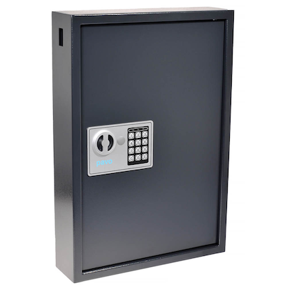 Artikelbild 3 für pavo Schlüsseltresor grau mit 50 Haken, Elektronikschloss, 38,0 x 10,0 x 55,0 cm, 1 St., Artikelnummer 557708