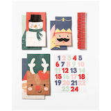 Artikelbild 1 für folia Adventskalender SANTA & FRIENDS mehrfarbig, Artikelnummer 692812