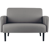 Artikelbild 1 für meet powered by PAPERFLOW 2-Sitzer Sofa LISBOA grau schwarz Kunstleder 124,0 x 81,5 x 83,0 cm, 1 St., Artikelnummer 851367