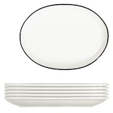 Artikelbild 1 für ID Fine Teller Modest Black Lona weiß Ø 33,0 cm, 6 St., Artikelnummer 634339