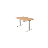 Artikelbild 1 für Kerkmann Move 1 stable elektrisch höhenverstellbarer Schreibtisch eiche hell rechteckig, T-Fuß-Gestell weiß 120,0 x 80,0 cm, Artikelnummer 750186