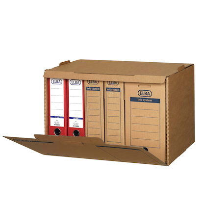 Artikelbild 5 für ELBA Archivcontainer tric system braun 51,0 x 36,0 x 33,0 cm, 5 St., Artikelnummer 748582