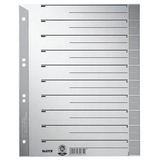 Artikelbild 1 für LEITZ Trennblätter 1652 DIN A4 1-0 grau, 230 g/qm, 100 St., Artikelnummer 820043
