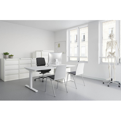 Artikelbild 3 für BISLEY ECO Karteischrank reinweiß 4 Schubladen 57,0 x 62,2 x 91,5 cm, 1 St., Artikelnummer 380614