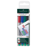 Artikelbild 1 für FABER-CASTELL MULTIMARK Folienstifte-Set farbsortiert non-permanent, 4 St., Artikelnummer 749404