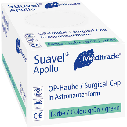 Artikelbild 3 für Meditrade® Herren Baretthauben Suavel® APOLLO grün Einheitsgröße 50 St., Artikelnummer 242208