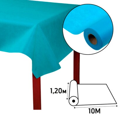 Artikelbild 3 für PROnappe Tischdecke türkis 1,2 x 10,0 m, 4 Rollen, Artikelnummer 365498