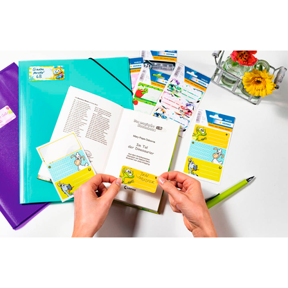 Artikelbild 6 für HERMA Schuletiketten Schmetterlinge, 6 Etiketten, Artikelnummer 536918