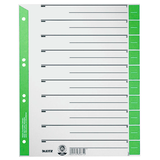 Artikelbild 1 für LEITZ Trennblätter 1652 DIN A4 1-0 grün, 230 g/qm, 25 St., Artikelnummer 819953