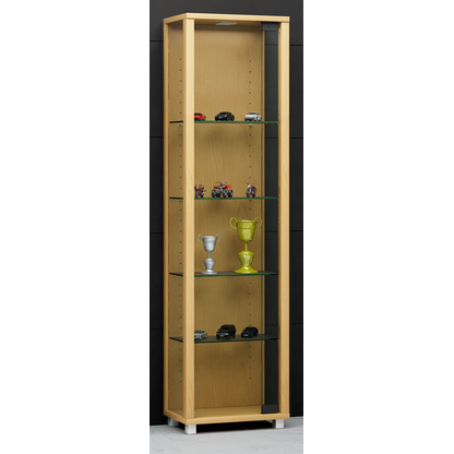 Artikelbild 2 für VCM my home Edana Mini Vitrine buche 4 Fachböden mit Beleuchtung, Artikelnummer 781308