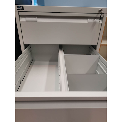 Artikelbild 4 für BISLEY ECO Karteischrank reinweiß 4 Schubladen 57,0 x 62,2 x 91,5 cm, 1 St., Artikelnummer 380614