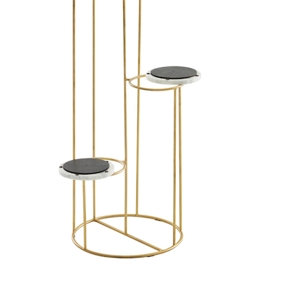 Artikelbild 3 für WOHNLING Pflanzenständer Metall, Ø 36,5 cm gold rund, 1 St., Artikelnummer 166498