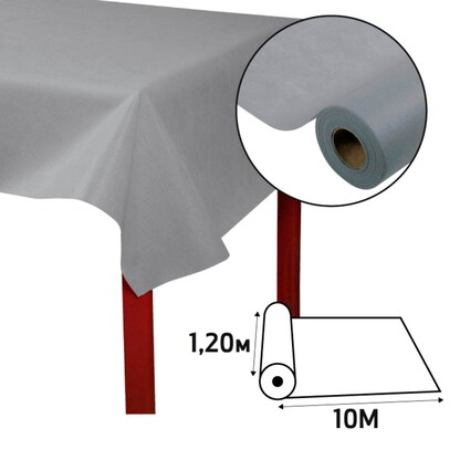 Artikelbild 3 für PROnappe Tischdecke grau 1,2 x 10,0 m, 4 Rollen, Artikelnummer 365506