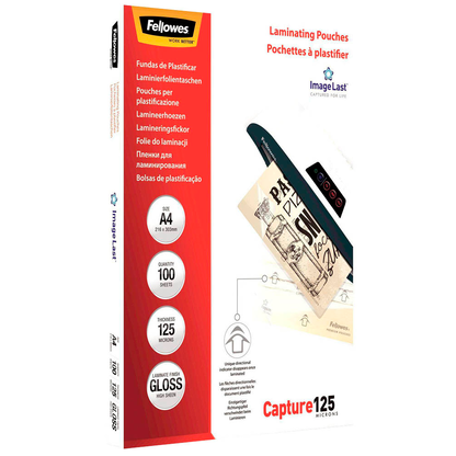 Artikelbild 7 für Fellowes Capture125 ImageLast Laminierfolien glänzend für A4 125 micron, 100 St., Artikelnummer 306795