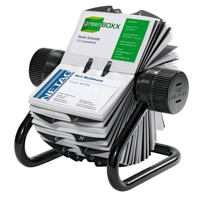 Artikelbild 7 für DURABLE Visitenkarten-Rollkartei Visifix schwarz, für 560 Visitenkarten, Artikelnummer 134486