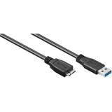 Artikelbild 1 für goobay USB 3.0 A/Micro USB 3.0 B Kabel 3,0 m schwarz, 1 St., Artikelnummer 564690