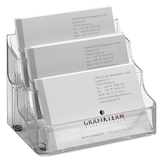 Artikelbild 1 für SIGEL Visitenkartenhalter glasklar, für pro Fach bis zu 70 Visitenkarten, Artikelnummer 248005