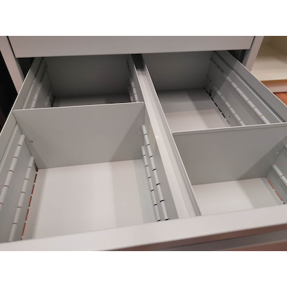 Artikelbild 5 für BISLEY ECO Karteischrank reinweiß 4 Schubladen 57,0 x 62,2 x 91,5 cm, 1 St., Artikelnummer 380614