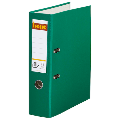 Artikelbild für bene No.1 Power Ordner grün Kunststoff 8,0 cm DIN A4, 1 St., Artikelnummer 426205