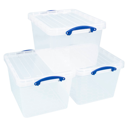 Artikelbild für Really Useful Box Aufbewahrungsboxen 3x 40,0 l transparent 50,0 x 39,5 x 31,5 cm, 3 St., Artikelnummer 882367