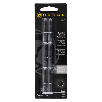 Artikelbild für CROSS Tintenpatronen für Füller schwarz, 6 St., Artikelnummer 384309