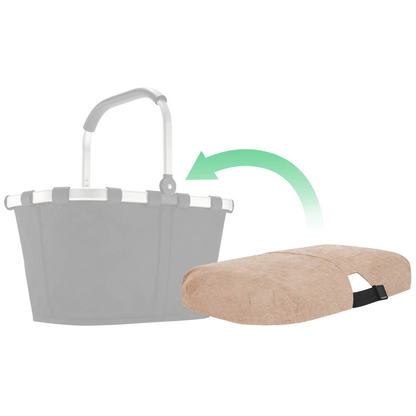 Artikelbild 2 für reisenthel® Abdeckung für Einkaufskorb Polyester twist coffee, Artikelnummer 693269